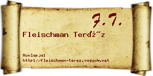 Fleischman Teréz névjegykártya