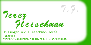 terez fleischman business card