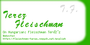 terez fleischman business card